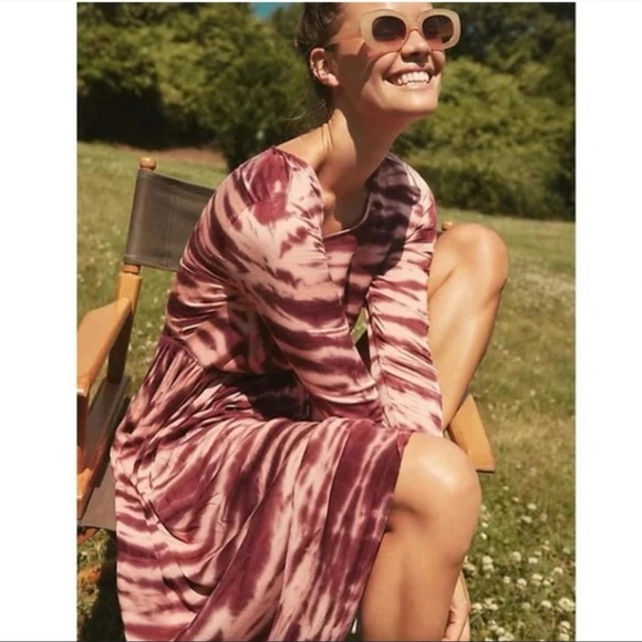Anthropologie Dolan Left Coast Eliska Tie-Die Maxi Dress Size XS - Picture 2 of 9